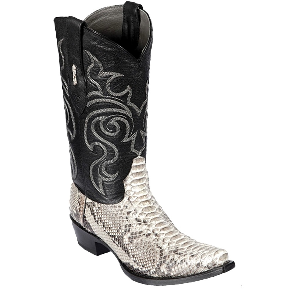 Genuine Python snip toe cowboy boots